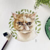 retrato mascota en acuarelaa